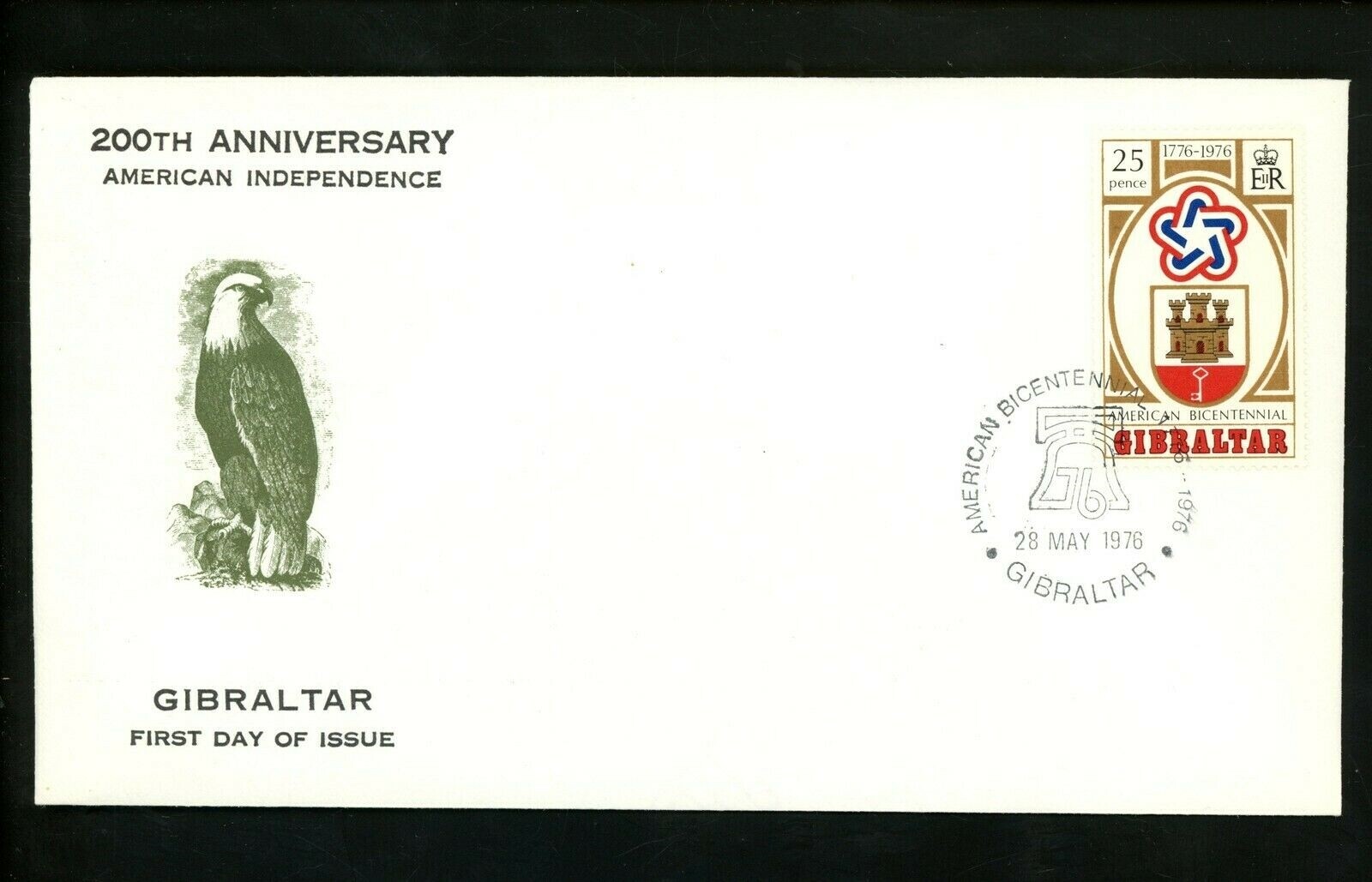 切手76 Postal History Gibralter #329 US Bicentennial 1976 | eBay