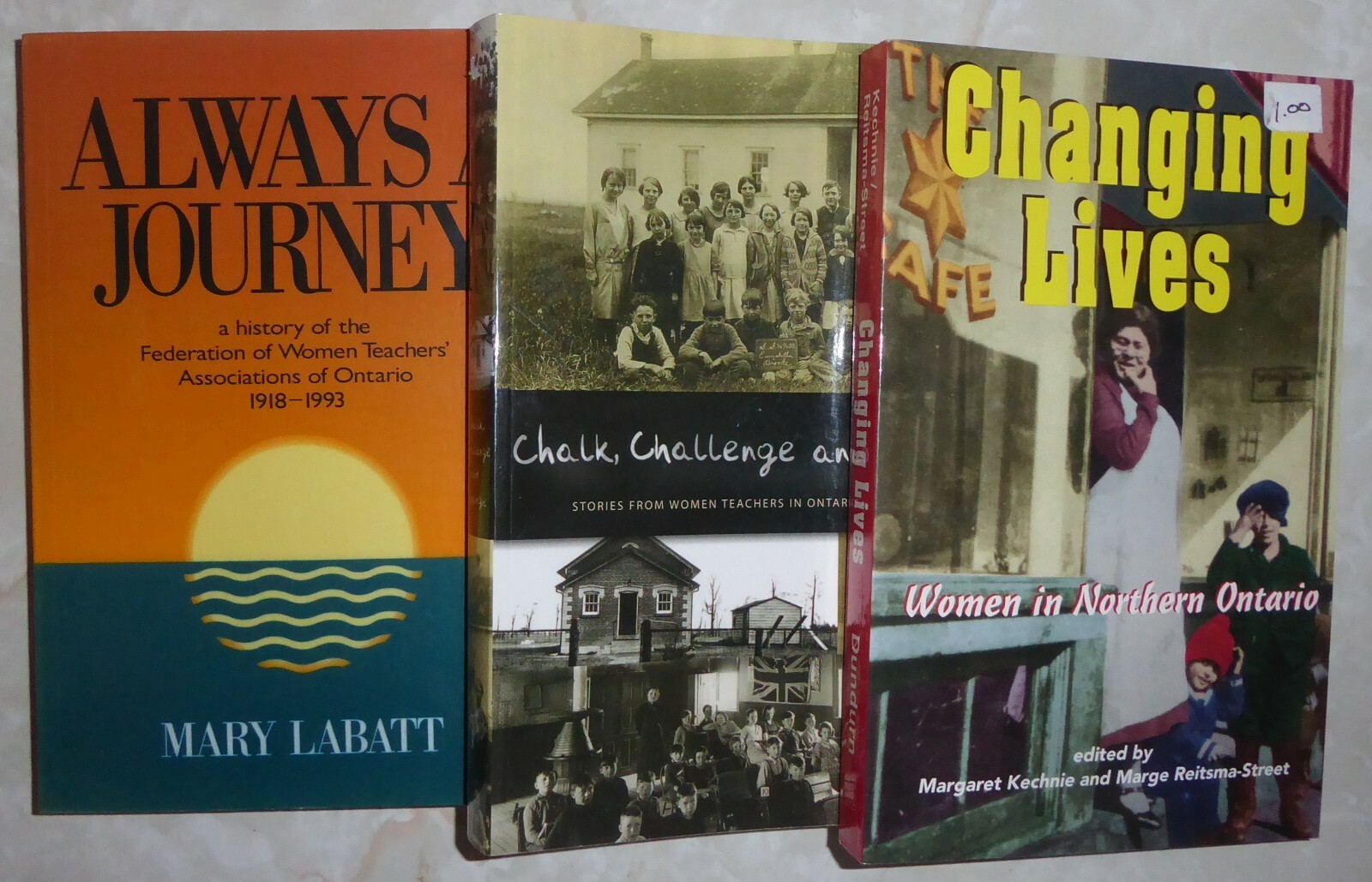Lot #36 - SIX books - Northern Ontario Local History Teachers Women Rural Simcoe