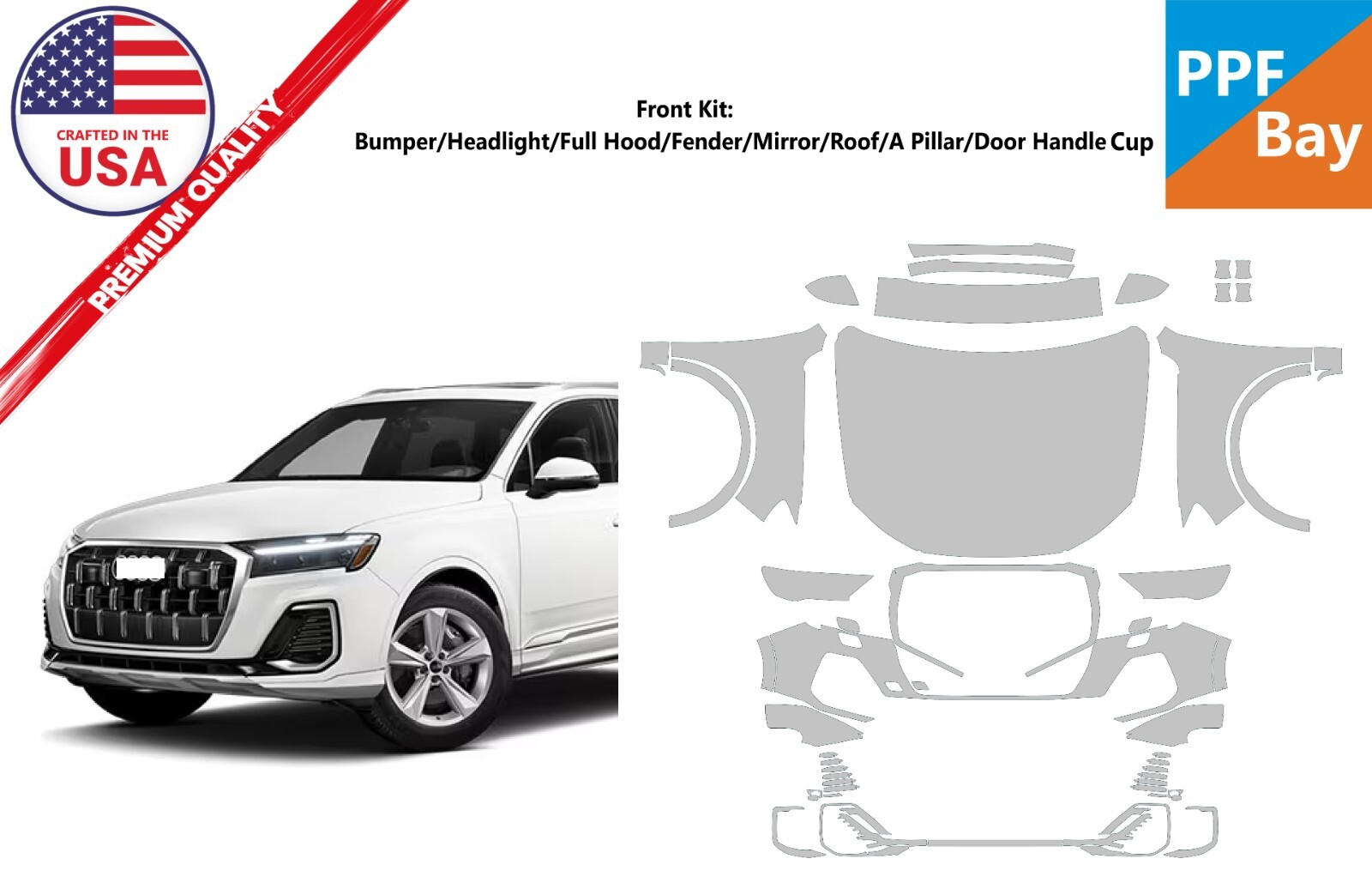 Full Hood & Fender + Mirror Kit | AUDI Q7 S-LINE 2019 Full Hood & Fender + Mirror Kit | AUDI Q7 S-LINE 2019