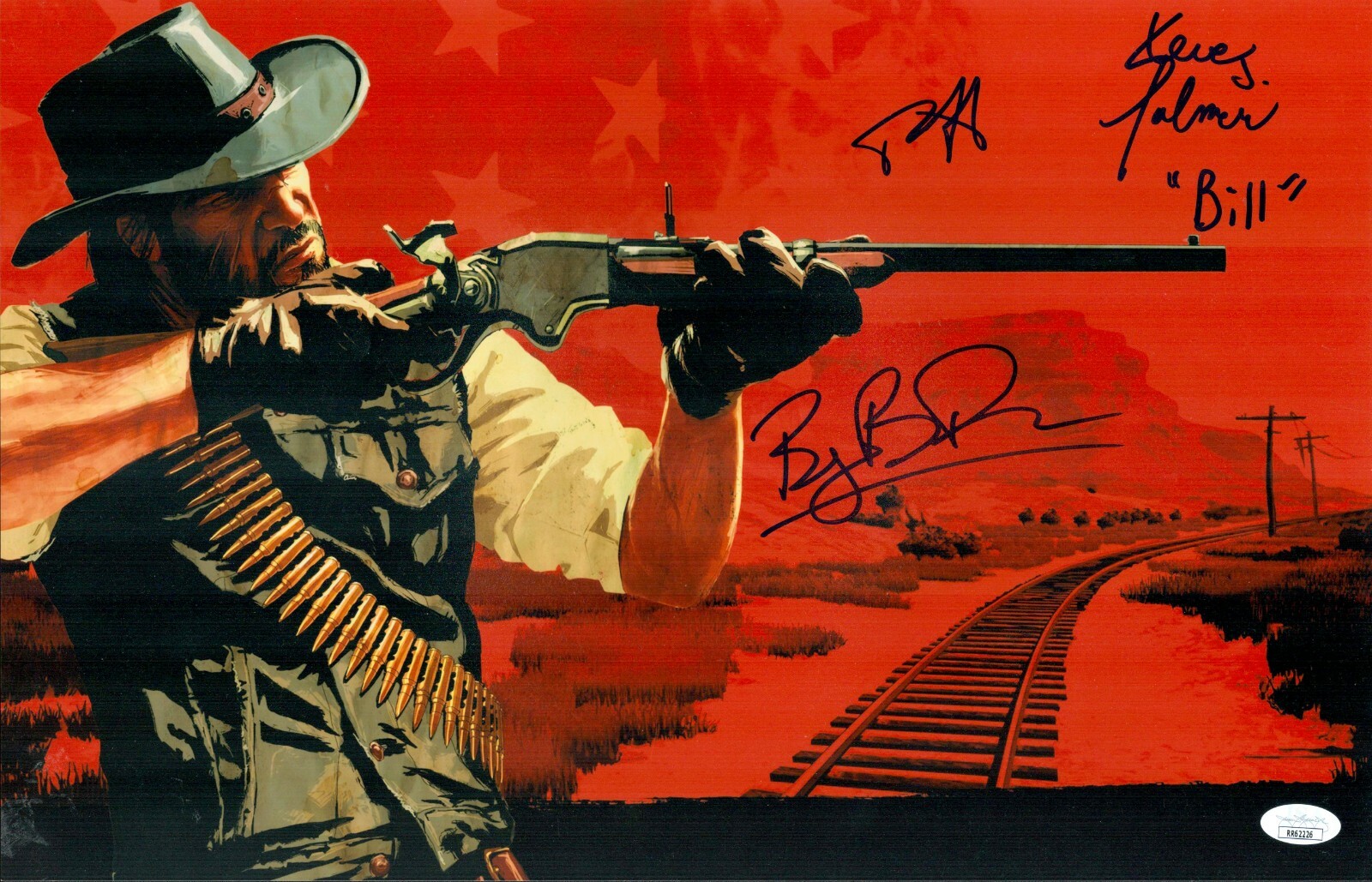 Rob Wiethoff +2 Signed 11x17 Red Dead Redemption Authentic