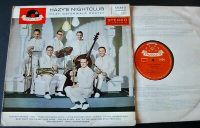 HAZY OSTERWALD SEXTET HAZY'S NIGHTCLUB LP POLYDOR STEREO (1959) NM- JAZZ GERMANY