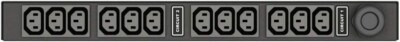 Vertiv Geist Horizontal PDU with 12 IEC C13 Outlets, 30A, 208V, 4.9kW (VP9571A)
