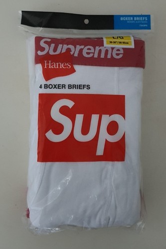 Supreme Hanes Boxer Briefs (4 Pack) 白 M Supreme x Hanes Boxer Briefs (4 Pack) White (SS24) - Walmart.com