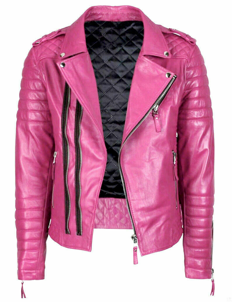 épine レザージャケット　pink épine logo lining leather jacket pink | épine