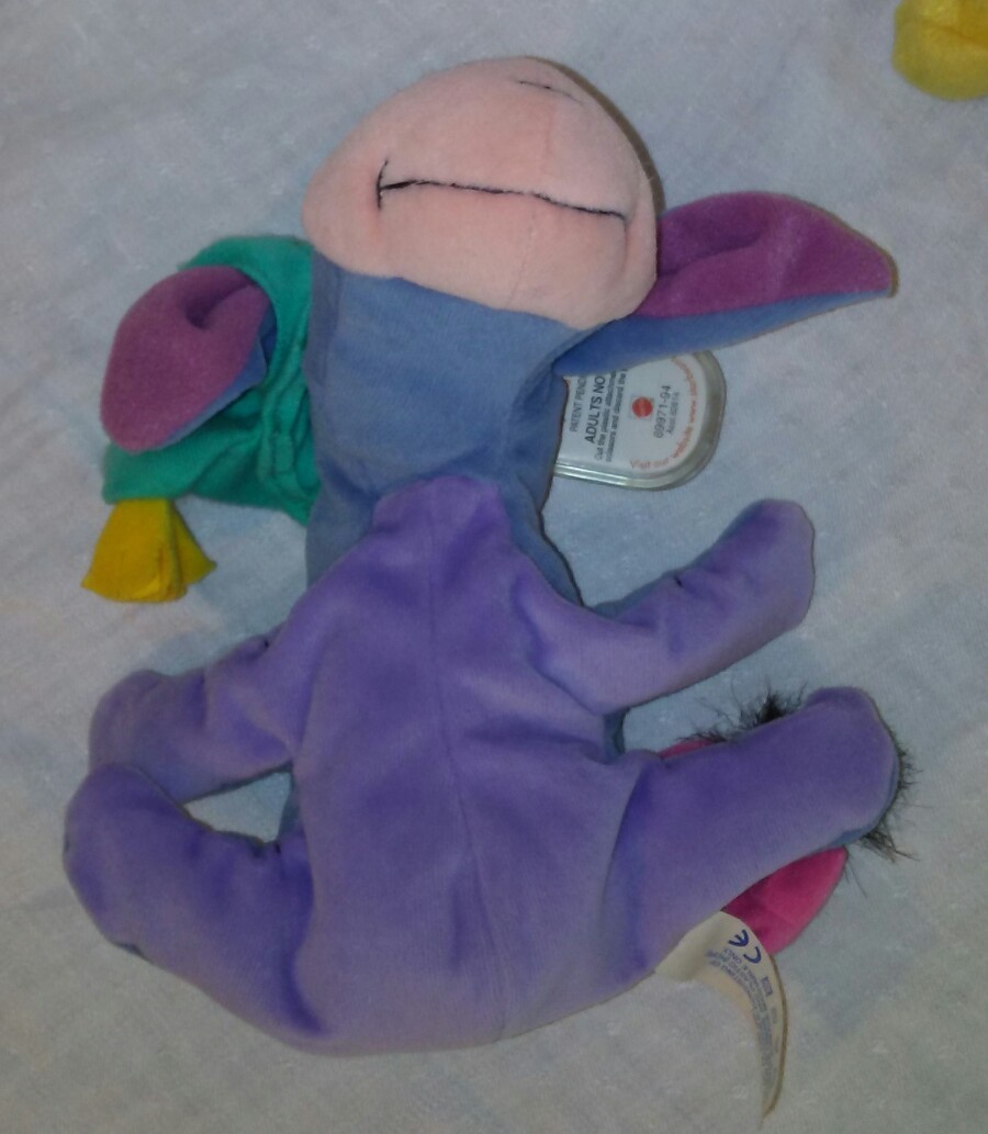 Disney Winnie the Pooh Eeyore Sweet Dreams Mattel Plush Soft Toy Star Bean Arco