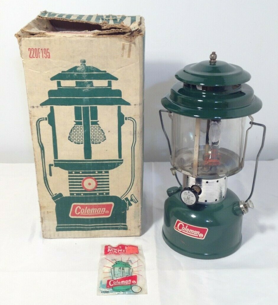 【F060】Coleman TwoMantleLantern 295 Vintage 1989 Coleman 295-700 2 Mantle Powerhouse Unleaded