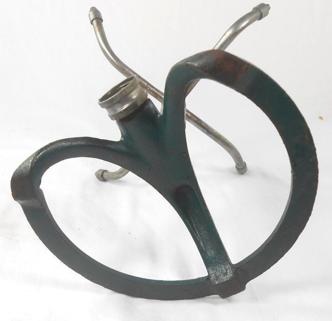Vintage Craftsman Green Sprinkler Mid Century Mod Garden Decor WORKS!  4 heads