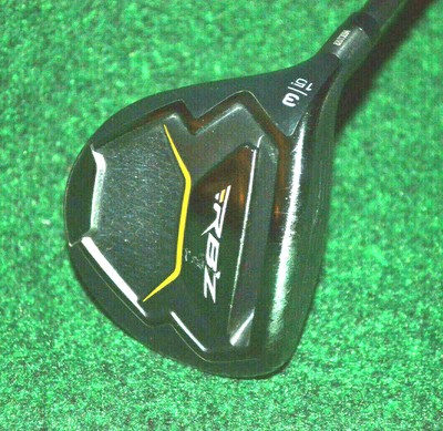 TaylorMade RBZ Black 15* 3- Fairway Wood Stiff Rocketfuel 55 Graphite Left Hand