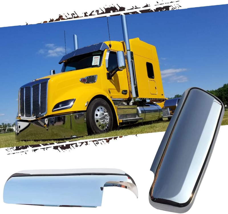 Door Mirror Cover Chrome Left Driver Side For Truck Peterbilt 579 567 2014-2021