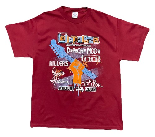 Vintage Lollapalooza T Shirt 2009 The Killers Band Tee Indie