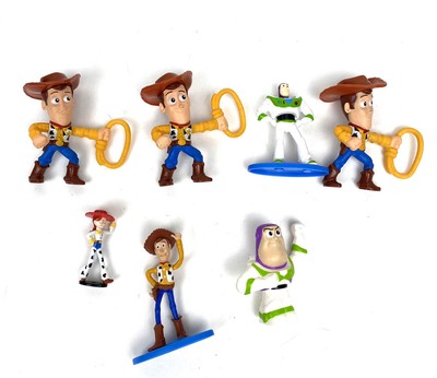 Lot of 7 Disney Toy Story PVC Plastic Action figures Assortment Woody Buzz