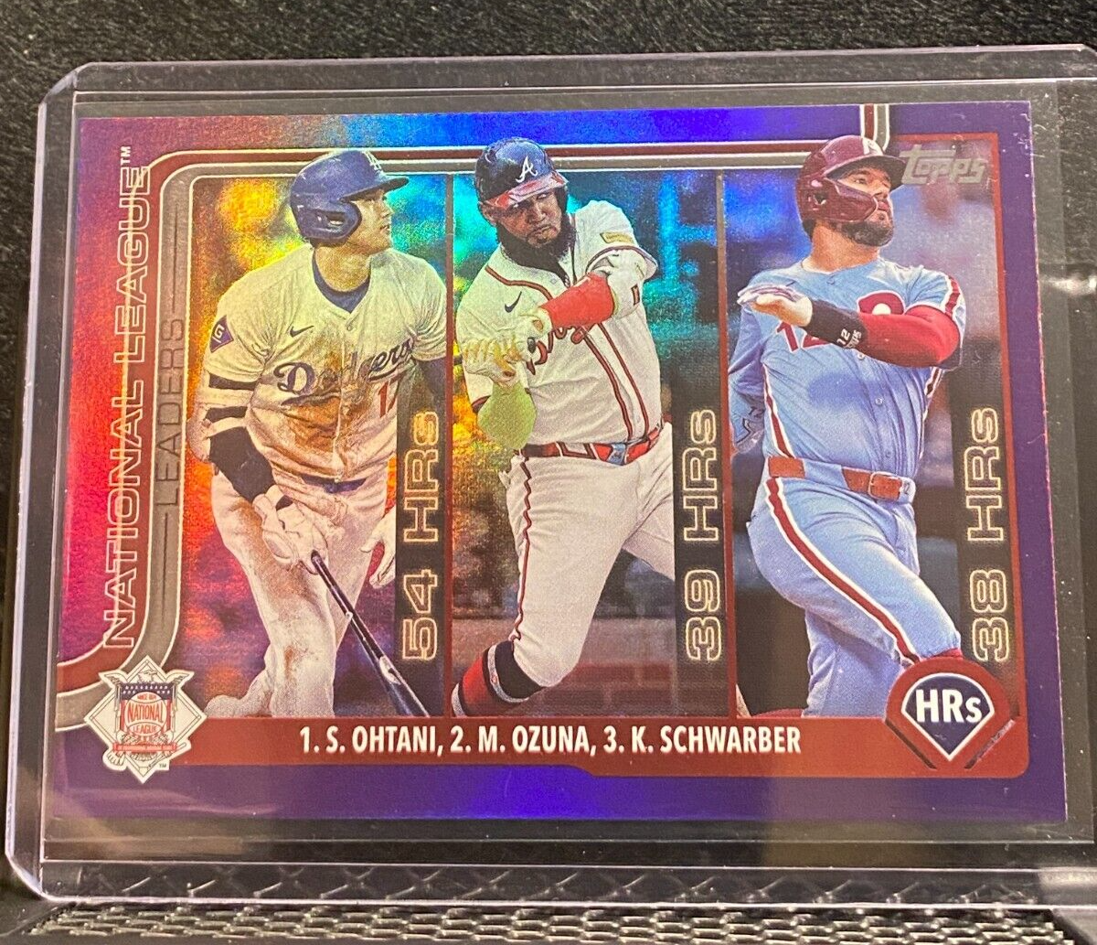 Ohtani / Ozuna / Schwarber 2025 Topps -HRs League Leaders