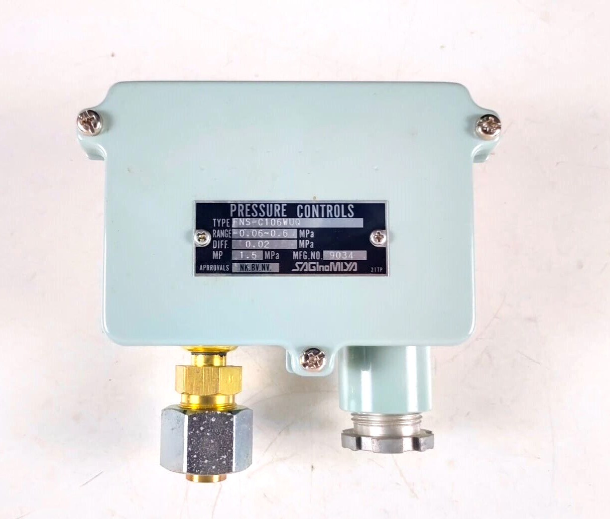 さちかわまん Saginomiya FNS-C106WUQ Pressure Controls | eBay