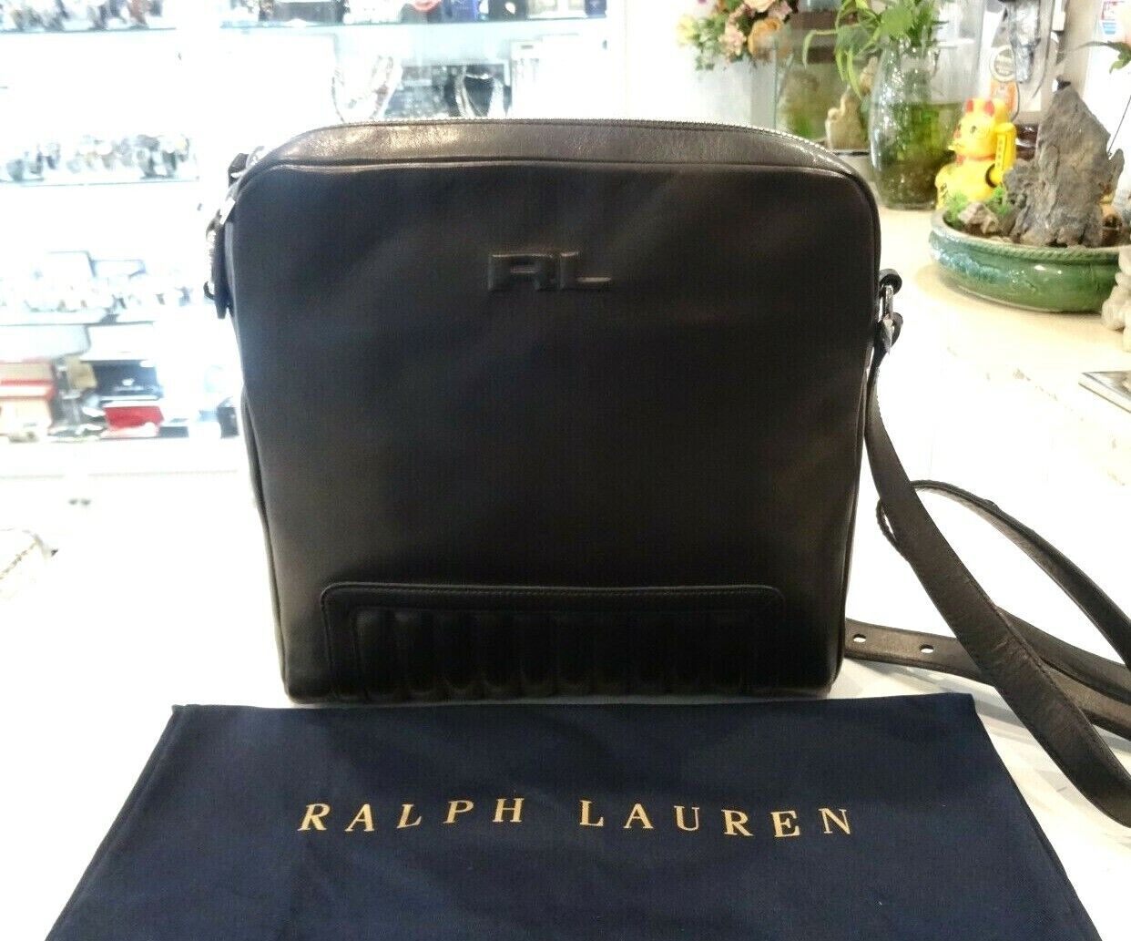 Ralph Lauren Purple Label Quilted Leather Messenger Men Bag Ralph Lauren Purple Label Quilted Leather Messenger Men Bag