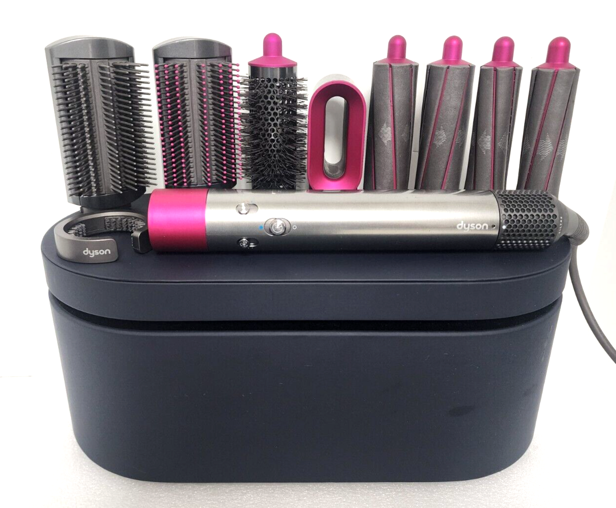 Dyson Airwrap HS01 Complete Multi Styler Nickel/Fuchsia (USED) Dyson Airwrap HS01 Complete Multi Styler Nickel/Fuchsia (USED)