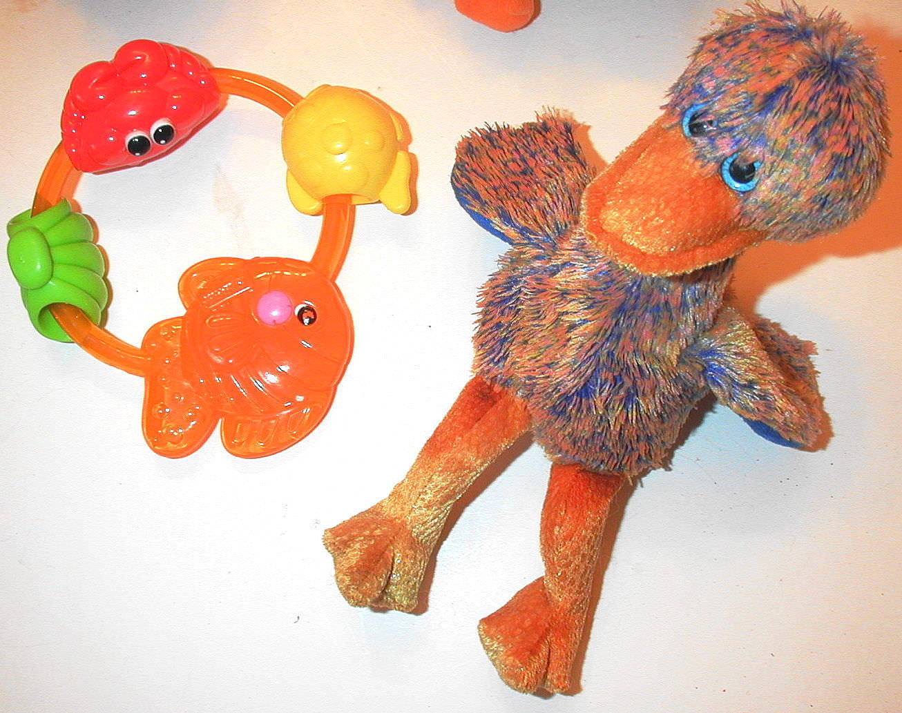 Lot of 5 Infant Baby TOYS Rattle Supersoft Plush Dolls EC Easter Basket Filler