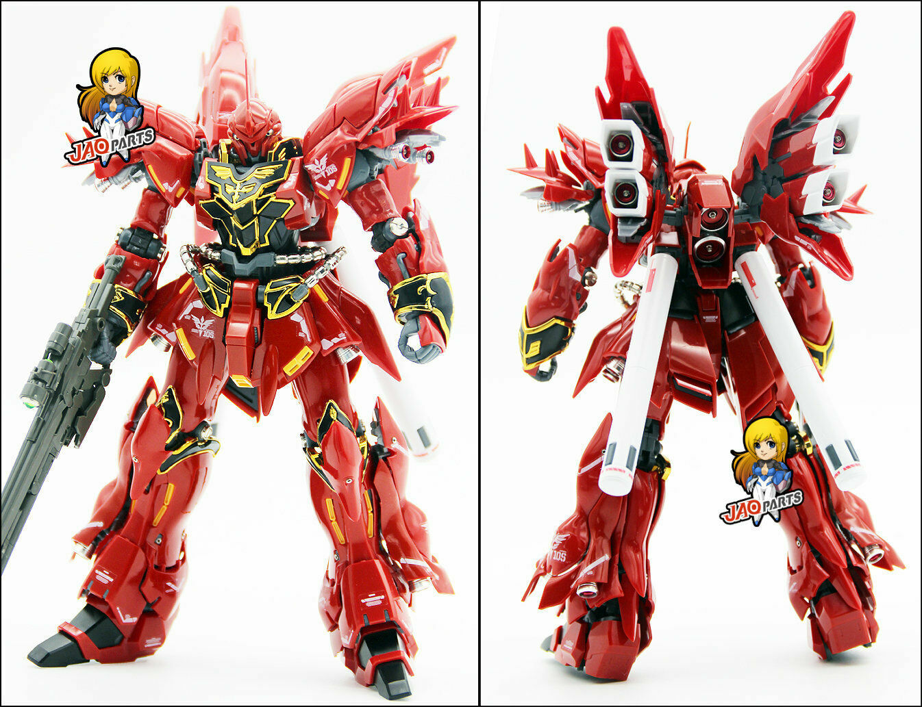 MSN出品 for RG 1/144 Sinanju JAOparts Metal Detail up Add-on Part