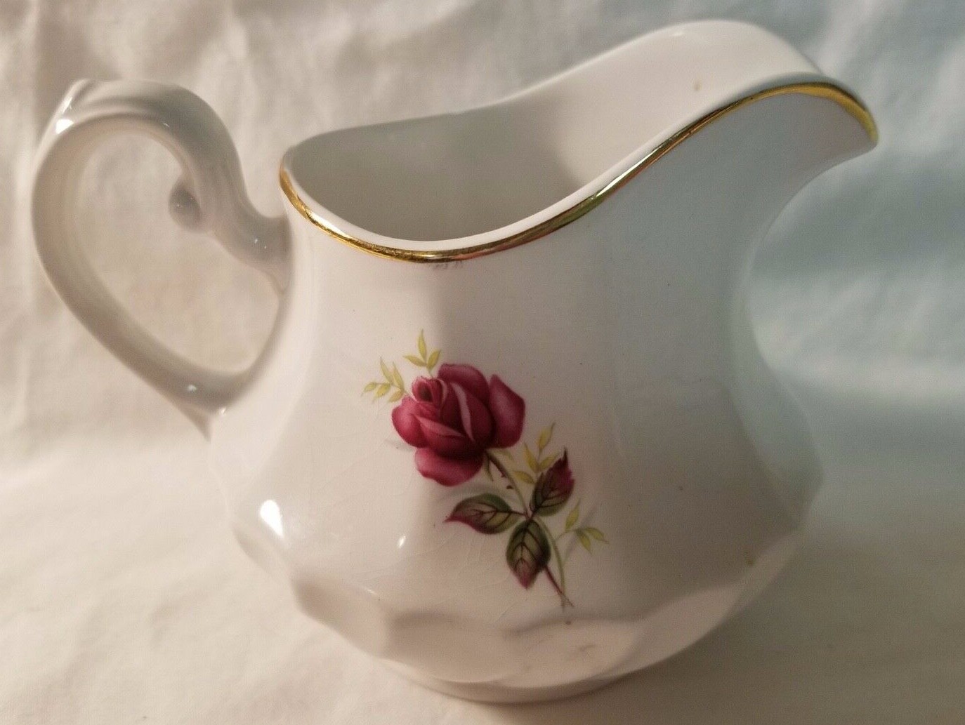 Ridgway 1792 ironstone England creamer anniversary rose