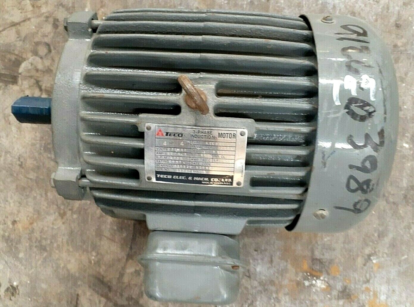 TECO 3PHASE INDUCTION MOTOR, A EE-B XX, 4HP, 4P, 230/460V TECO 3PHASE INDUCTION MOTOR, A EE-B XX, 4HP, 4P, 230/460V