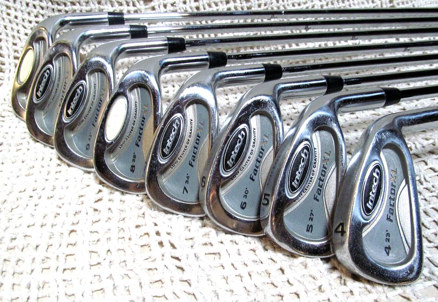 Intech FACTOR XL (4 thru PW,SW) 8 Pc Iron Set RIGHT HAND ~ Reg Flex Steel Shafts