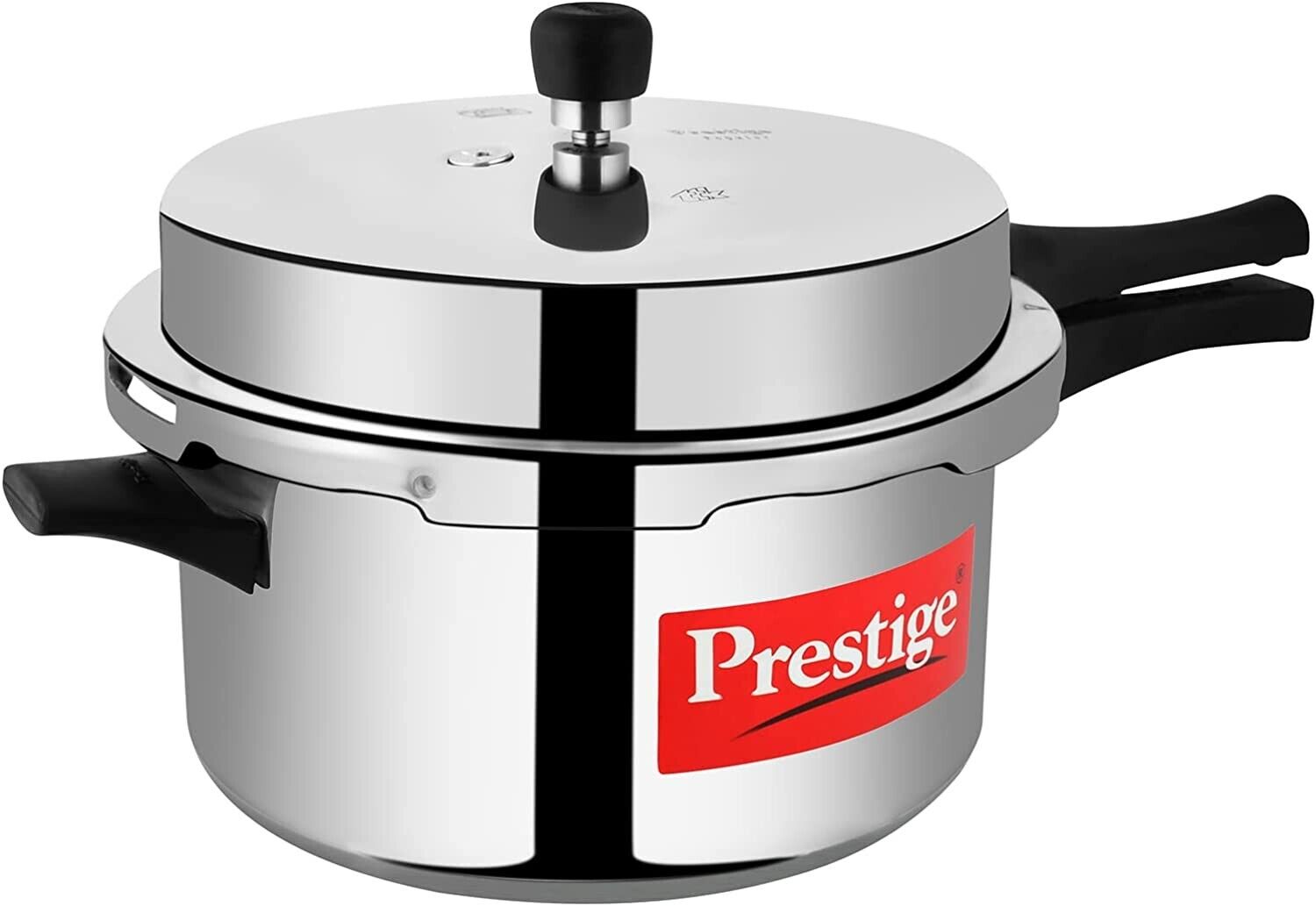 Prestige Popular Aluminum Pressure Cooker, Silver