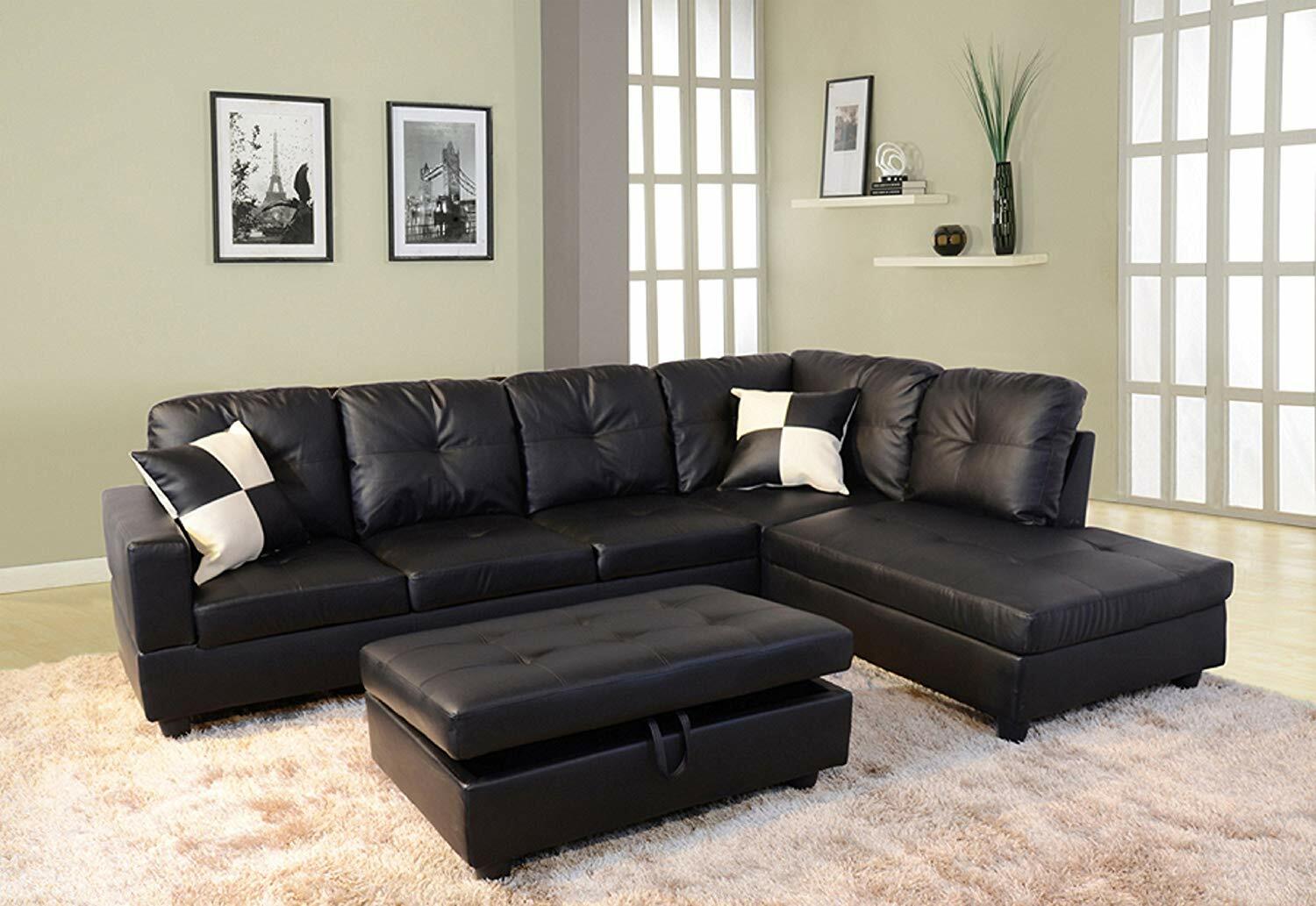 Ashley Furniture Banner Leather Sectional For Sale Online Ebay