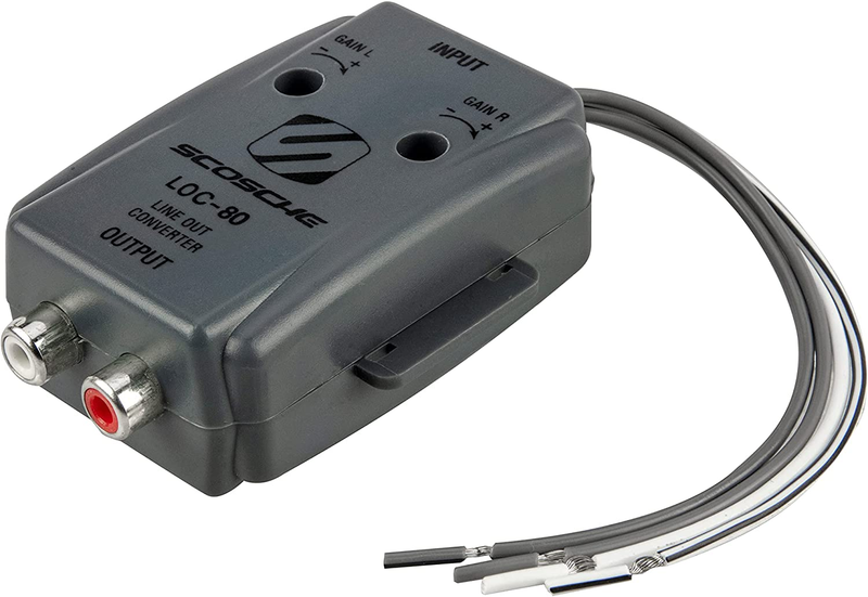 Scosche LOC80 Line Output Converter Adjustable Amplifier Add on Module for Car S