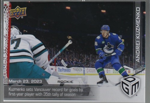 2022-23 Upper Deck Game Dated Moments - Andrei Kuzmenko #70