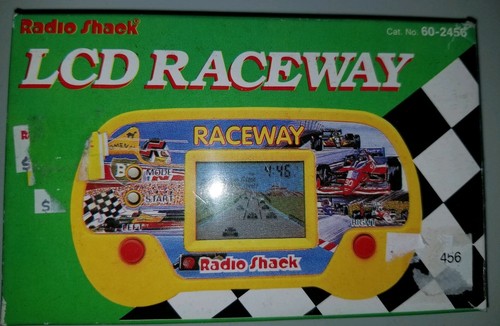 Vintage Raceway Radio Shack LCD Hand Held Electronic Game Cat. # 60-2456