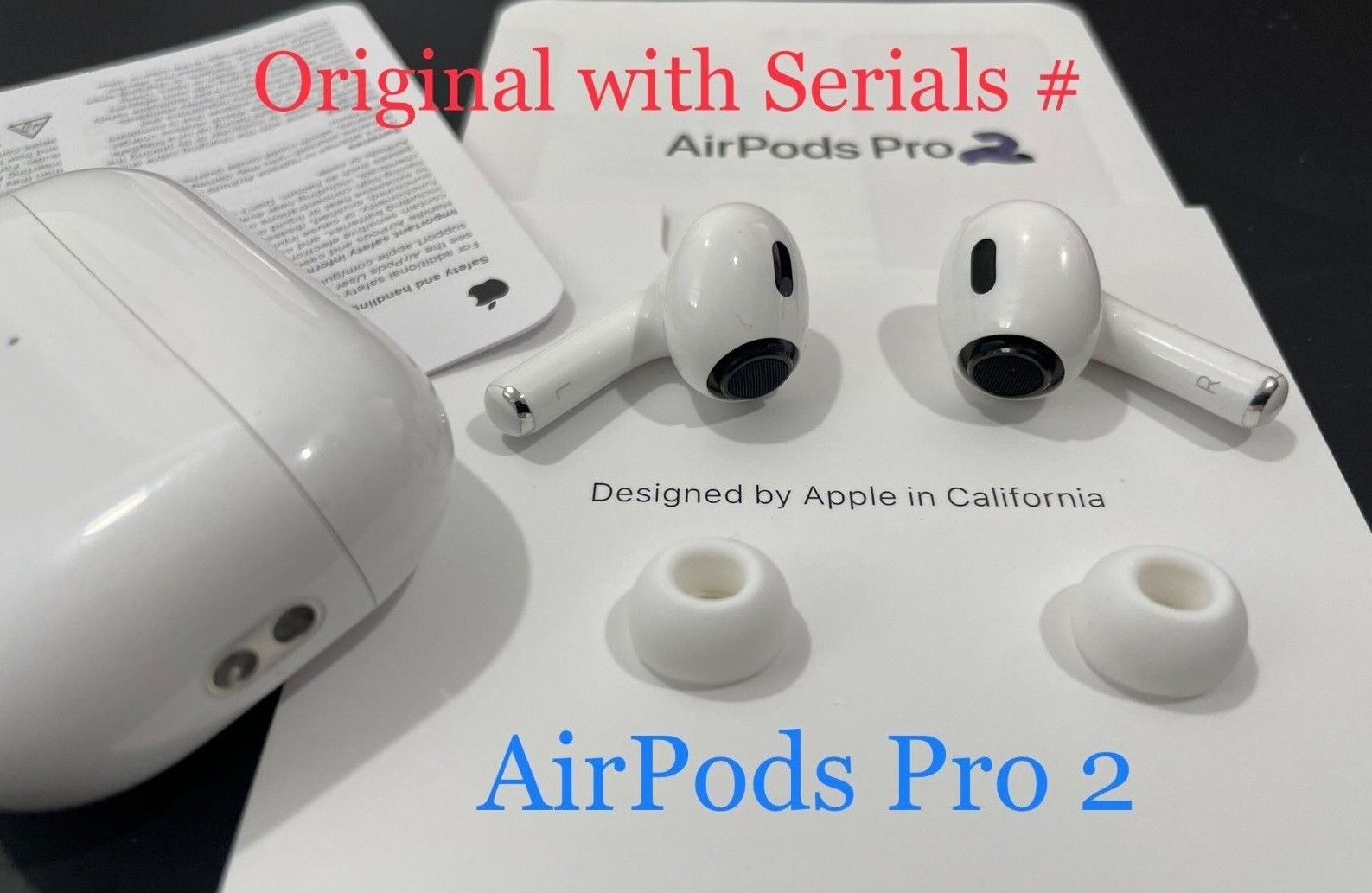 Original Apple AirPods Pro 2/ 2nd Gen (Lightning) Right or Left or Charging Case Original Apple AirPods Pro 2/ 2nd Gen (Lightning) Right or Left or Charging Case