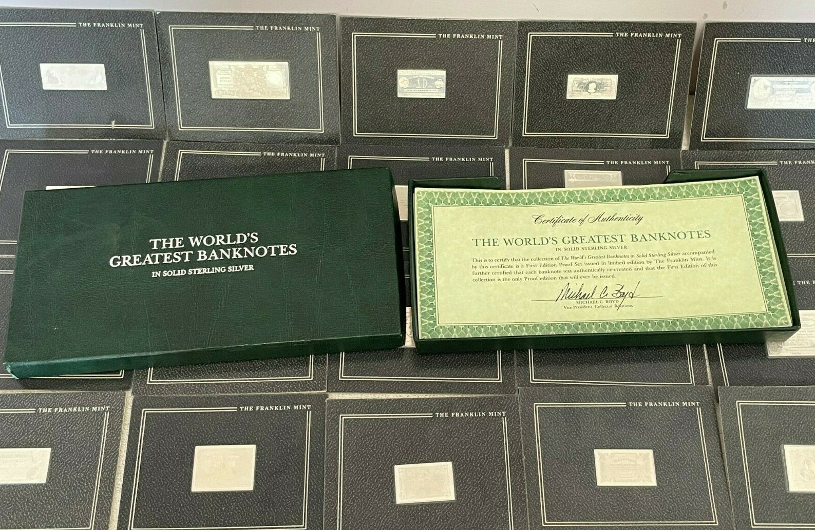 The World's Greatest Banknotes Ingot Collection 21 Counts