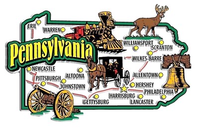 Wyoming Jumbo State Souvenir Magnet - 3.6 X 3.2 Inches, Made In USA