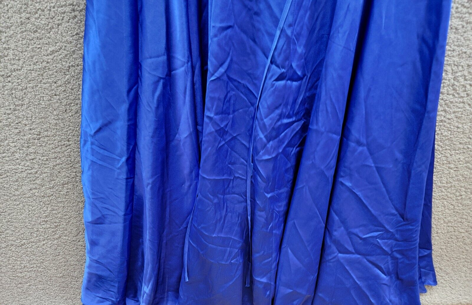 Blondie Nites Sequin-Bodice Sleeveless Gown Juniors' 11 Rotal Blue Lace Zip Back - Picture 10 of 16