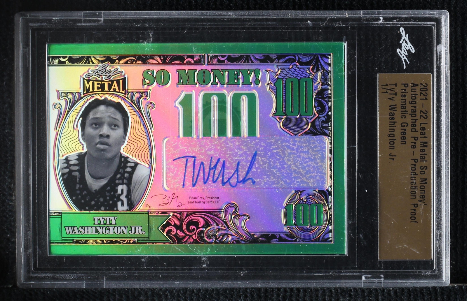 2021-22 Leaf Metal - TyTy Washington Jr. #SM-TWJ for sale | eBay