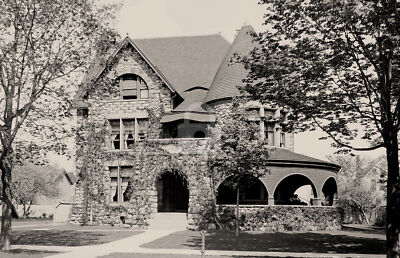 Delta Kappa Epsilon house Ann Arbor MI Michigan c1890s RPPC Photo Postcard COPY