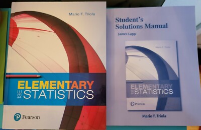 College Books: ''Elementary Statistics'' (13th Ed) + ''Student's Solutions Manual''