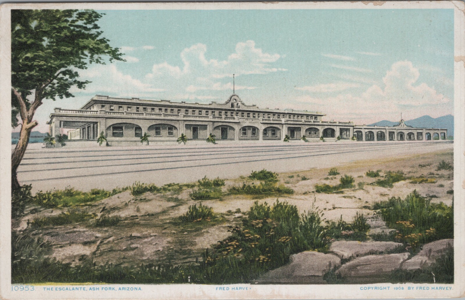 5 Off on c1920 Escalante hotel restaurant railway station Ash Fork