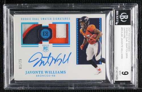 2021 Panini Encased Javonte Williams #RCA-JWI