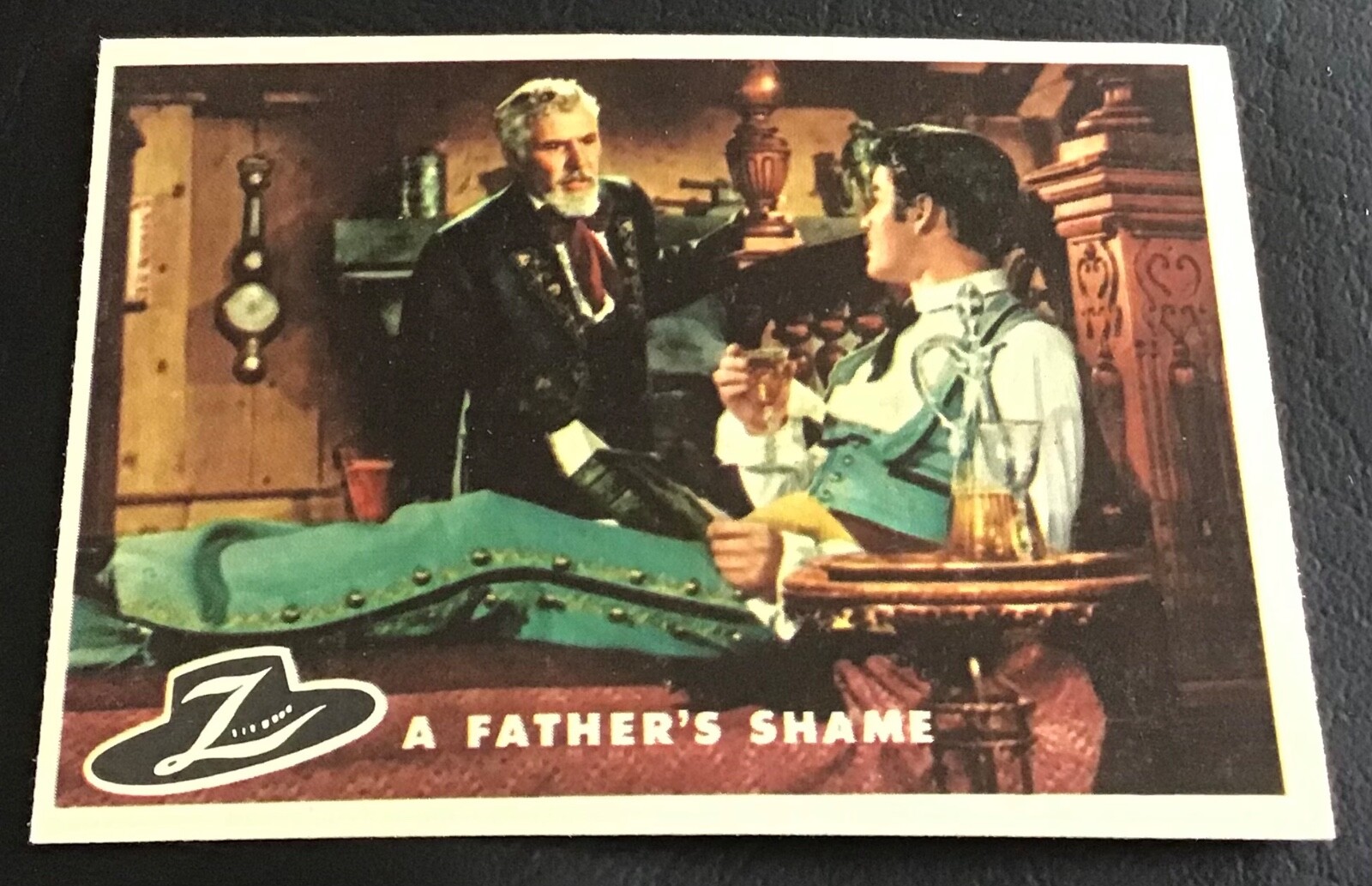 R712-5 1958 Topps Zorro Trading Card #60 A Father's Shame EX