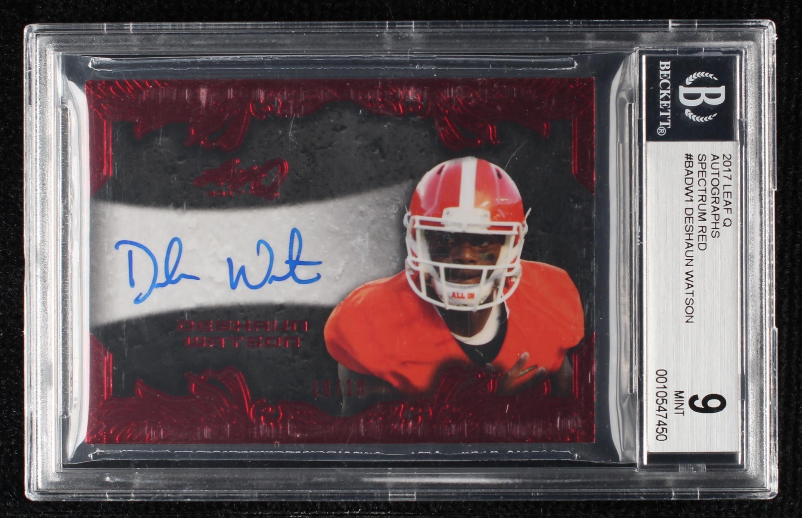 2017 Leaf Q Deshaun Watson #BA-DW1