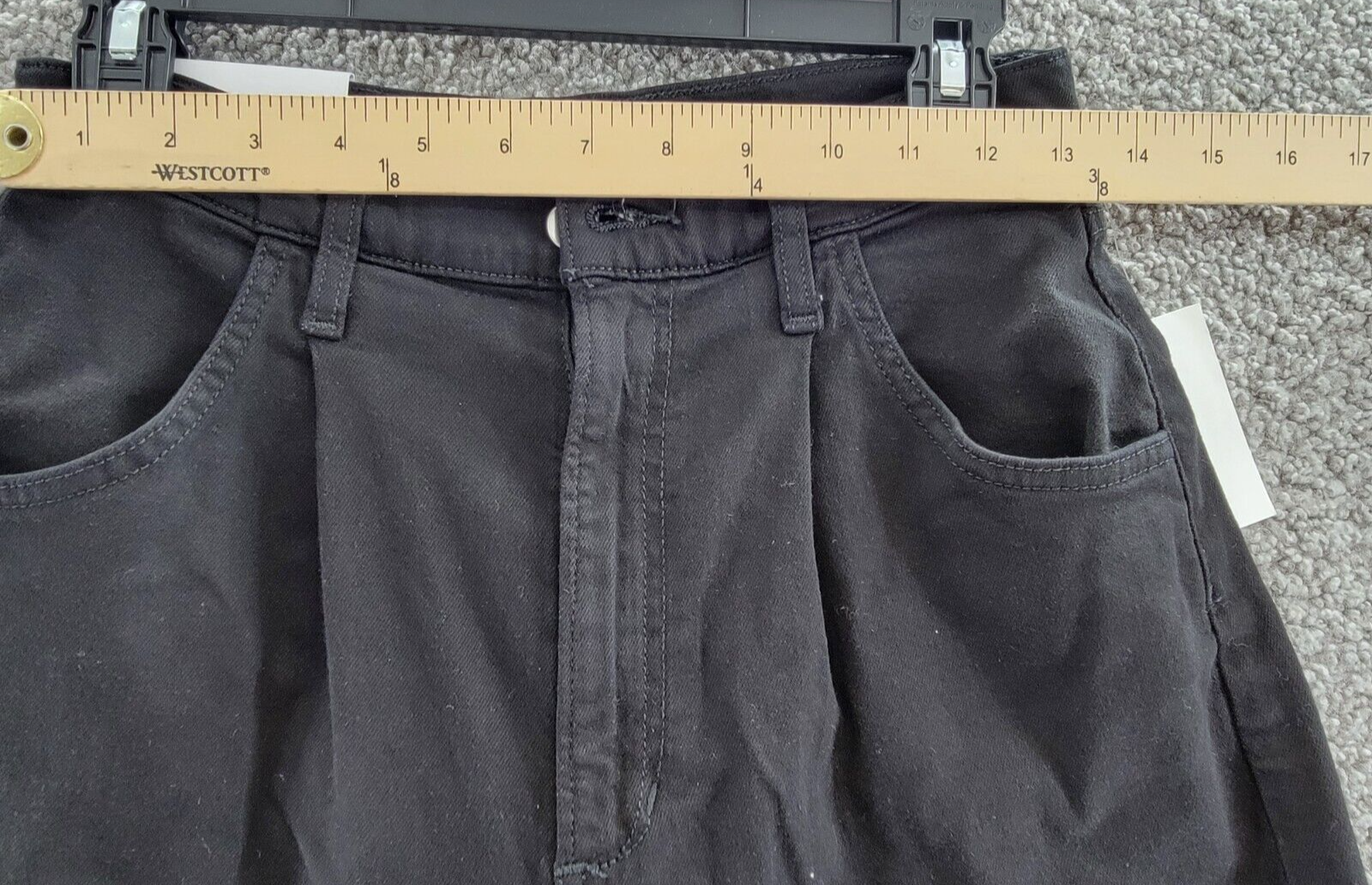 Joe's Jeans The Pleated High Rise Wide Leg Jeans Women's 27 Black Zipper Fly - Picture 4 of 17