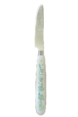Callaway (Corelle) CORNING Knife Green Ivy Leaves Handle Flatware Silverware