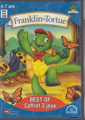JEU PCMAC CD-ROM FRANKLIN LA TORTUE BEST OF 3 JEUX COMPLET MINDSCAPE