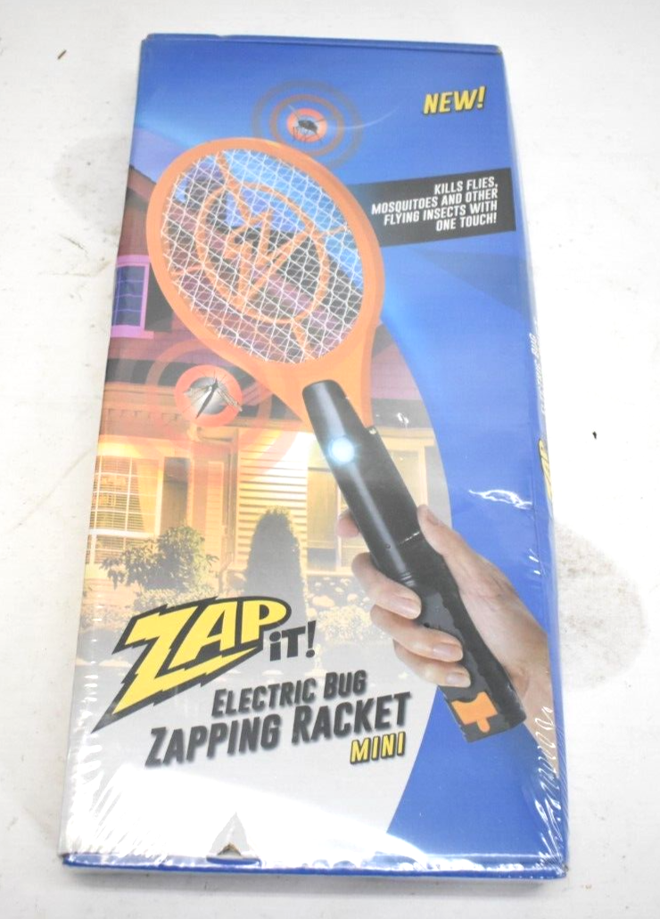 ZAP IT! Bug Zapper Rechargeable Bug Zapper Racket Electric Fly Swatter ZAPITRCHG