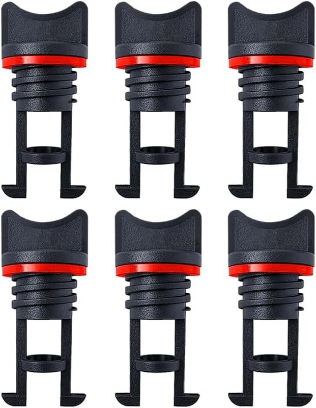 Nylon Kayak Drain Plug, 6PCS Boat Hull Thread Drain Plugs Replacement Parts
