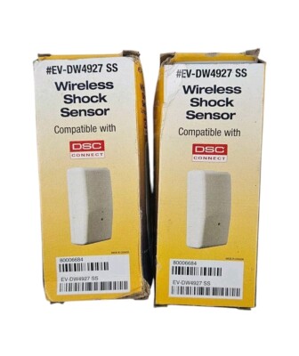 2 Pieces DSC EV-DW4927 SS Wireless Shock Sensor