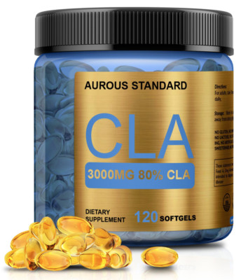 CLA 3000 Conjugated Linoleic Acid CLA 120 Softgels Weight Loss Non-Stimulating 