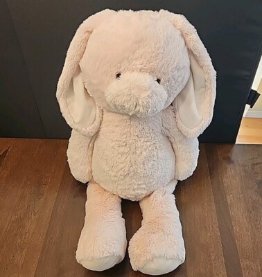 Pottery Barn Kids Pink Bunny Rabbit Plush Doll Jumbo Nursery Decor Easter 26''