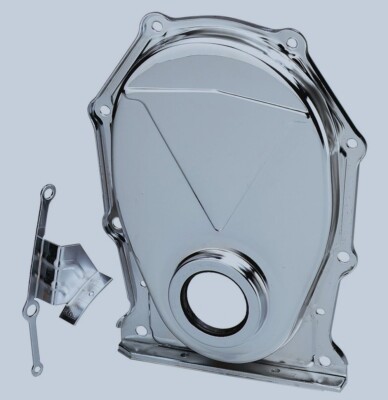 Chrome Timing Chain Cover & Tab for Big Block Dodge B RB 383 400 413 426 440