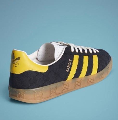 GUCCI×adidas スニーカー ガゼル　25cm 名東】【GUCCI】グッチ アディダス コラボ スニーカー ガゼル GG